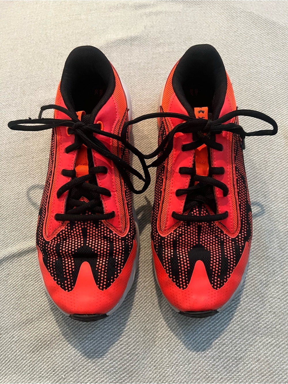 Under Armour Kids Hypersonic 2.0 Red and Black Athletic Sneakers